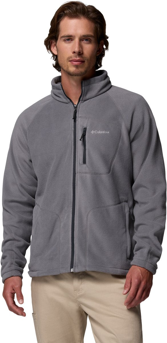 Veste Columbia fast trek ii - gilet polaire homme adulte - fermeture et poches avec fermeture éclair - gilet d'extérieur - gris - taille l