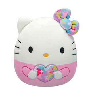 Squishmallows bonjour kitty coeur 25 cm
