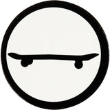 Étiquette d'entreprise Creativ, skateboard, d 25 mm, blanc noir, 20 pièces 1 boîte