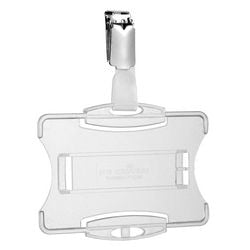 Badges de sécurité durable 8118 plastique 85x54mm transparent 25 pièces