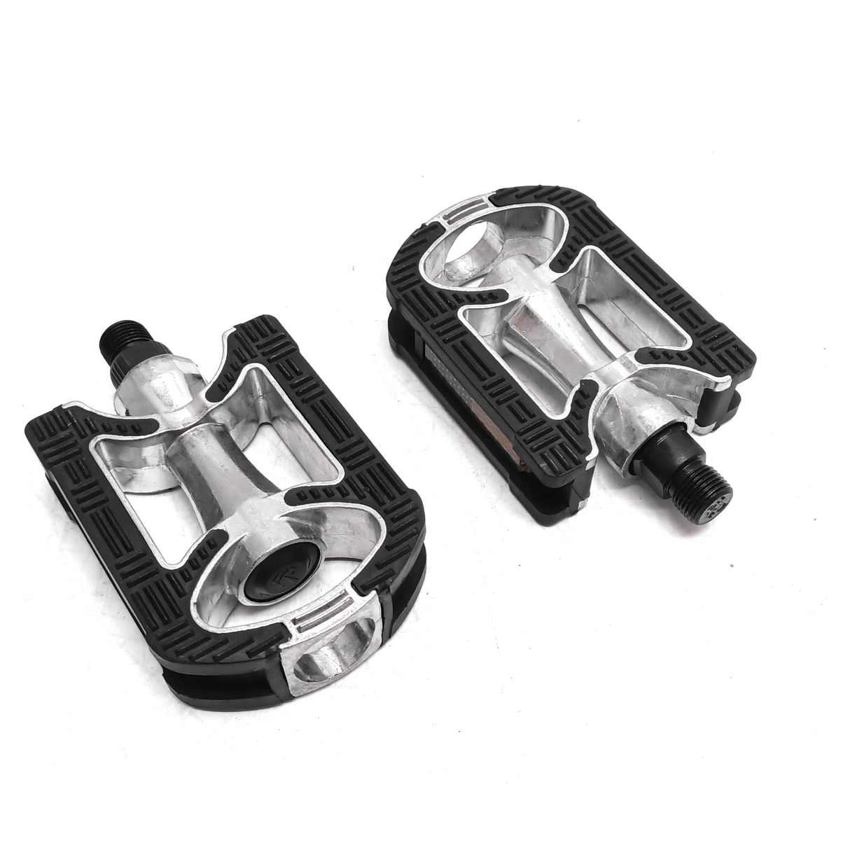 Pédales en alliage falkx 9 16 noire-argent