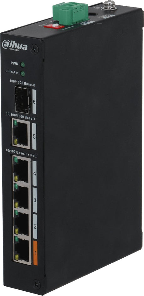 Dahua pfs3106-4et-60-v2 802.3af à alimentation sur commutateur Ethernet avec 4 ports