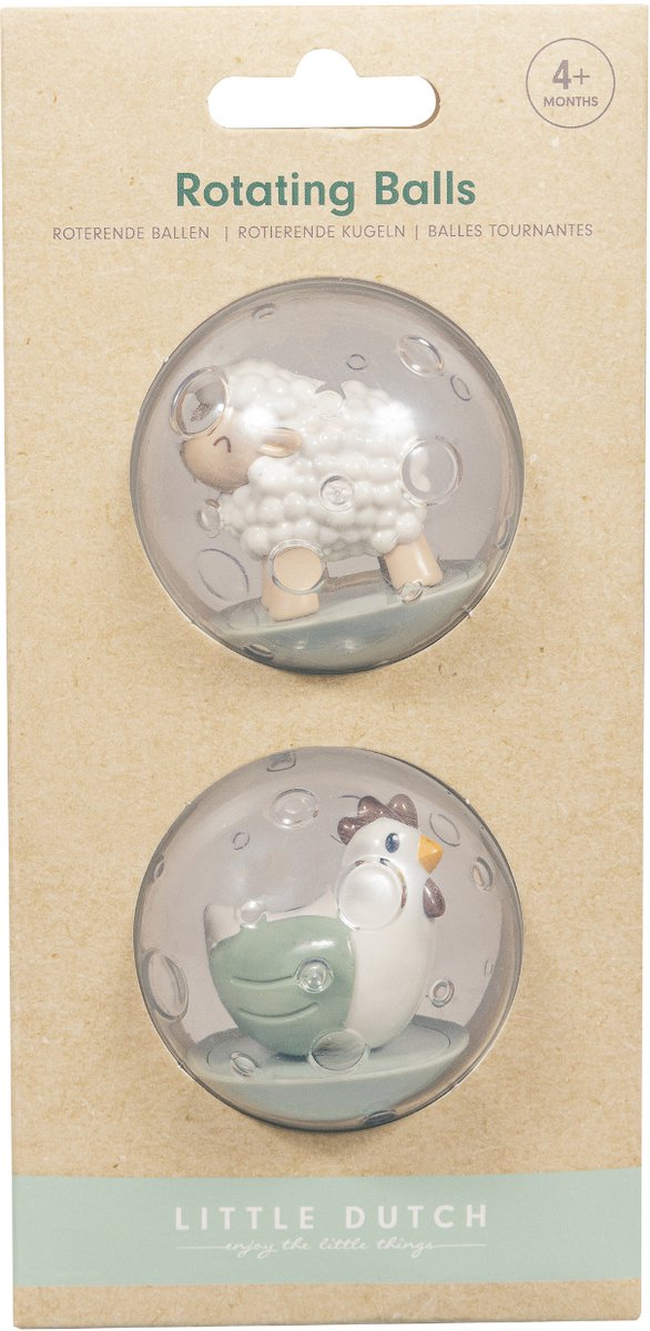 Boules rotatives Little Dutch Farm, lot de 2