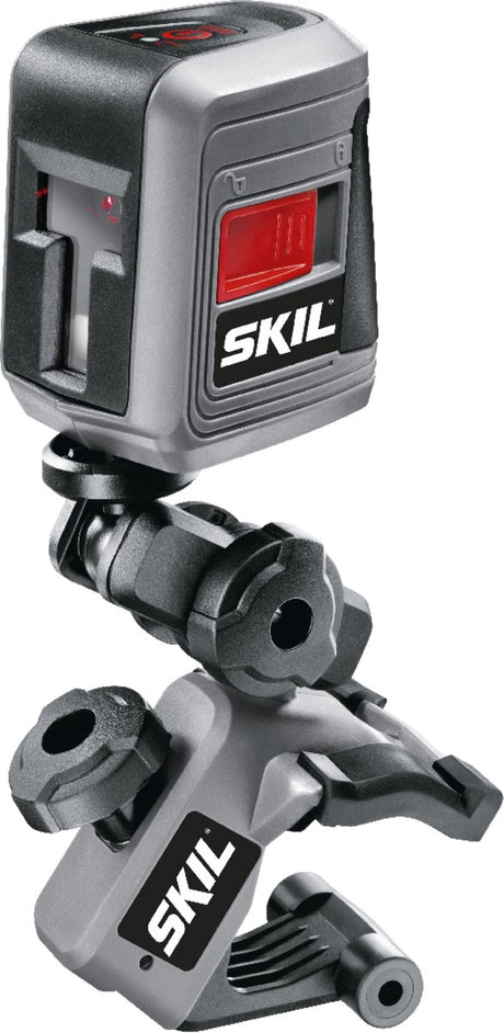 Skil Laser lignes croisées auto-nivelant - Laser de construction - Laser lignes croisées avec pince sans trépied - Niveau à bulle laser - Laser ligne - Portée 10 mètres - Ligne verticale horizontale - Piles AA incluses - 0511 AA