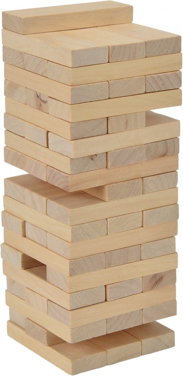 Tour d'empilage en bois Eichhorn, 54 pcs.