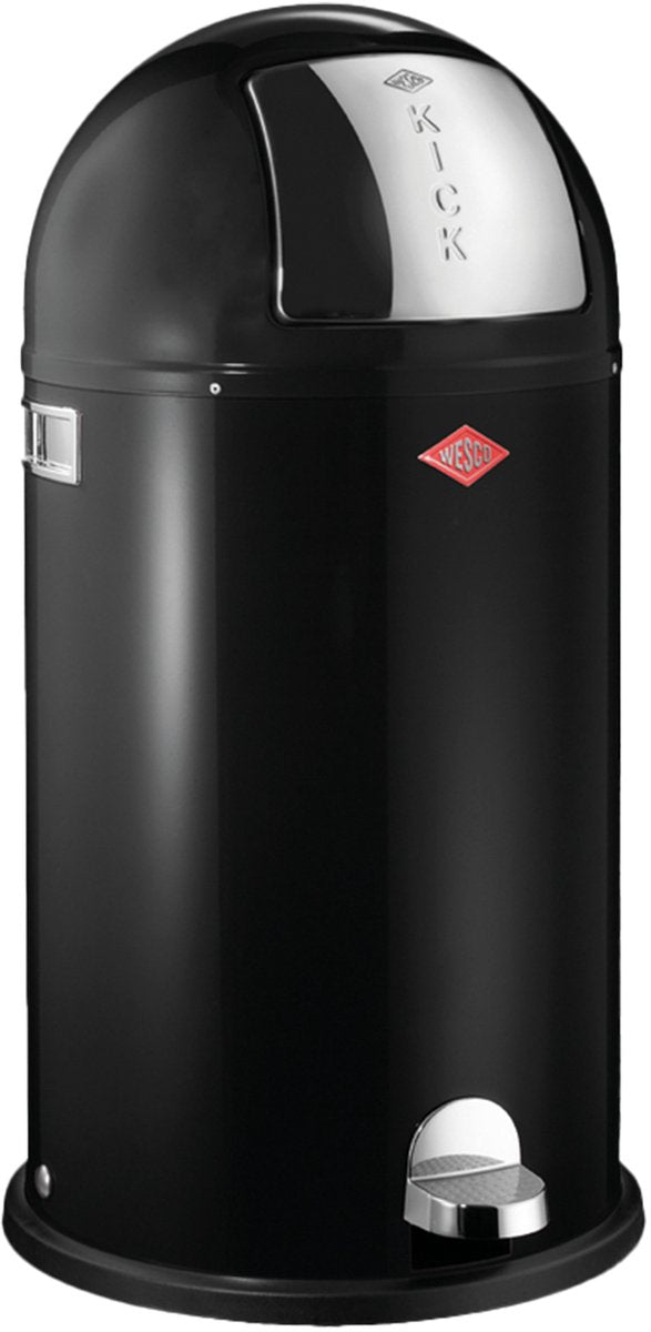 Poubelle Wesco kickboy | poubelle à pédale | 40 litres | métal - noir | poubelle - fabriquée en Allemagne