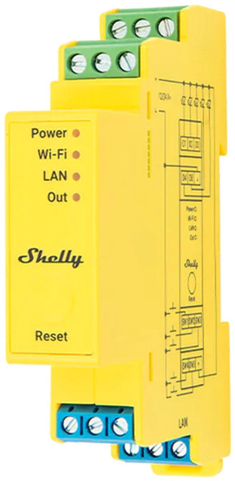 Contrôleur d'éclairage Shelly 5 canaux Wi-Fi RGBWW Pro pour Smart