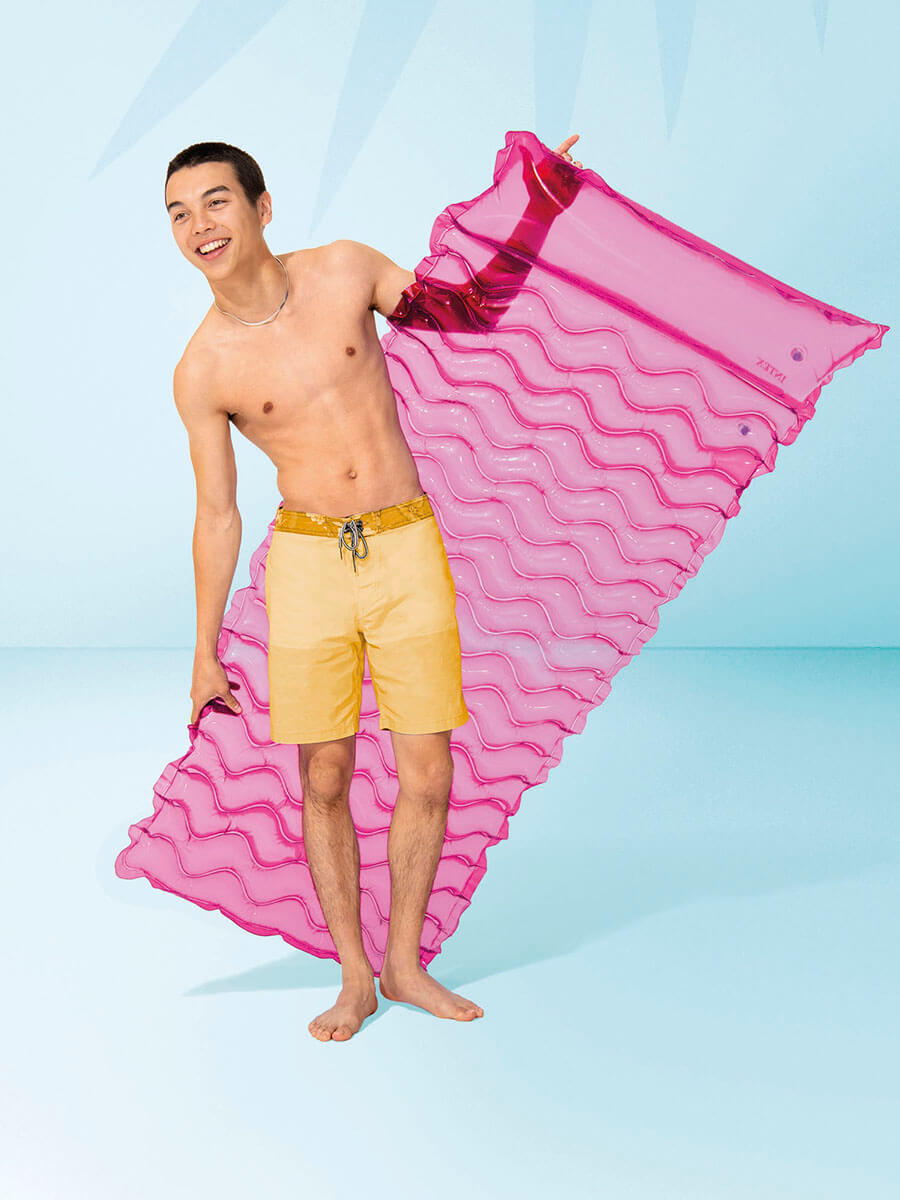 Intex toat n float wave matelas gonflable-rose