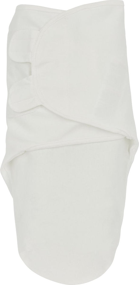 Couverture d'emmaillotage Meyco baby uni - blanc cassé - 0-3 mois - 1,0 tog
