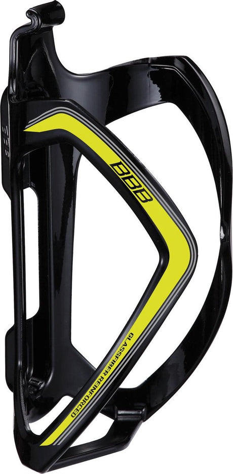 Bbb cycling bidonhouder racefiets, mountainbike - composiet - drinkbushouder zwart geel - flexcage bbc-36