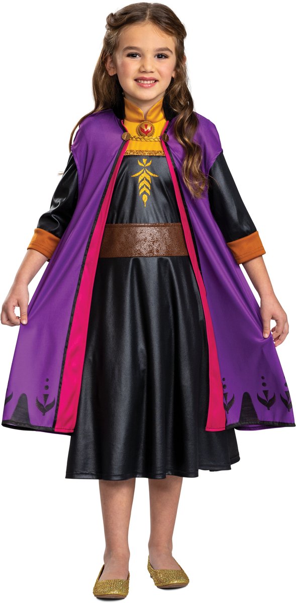 Déguisement Disney - La Reine des Neiges 2, Anna en voyage classique, taille M (7-8 ans), filles