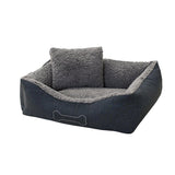 Sun Garden Sun Garden Luxury Dog Basket Lucky + Cushion 59x67x20cm Gray