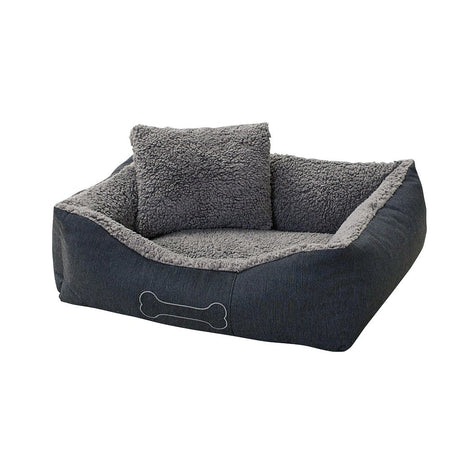 Sun garden lit pour chien de luxe Lucky + coussin 59x67x20cm gris