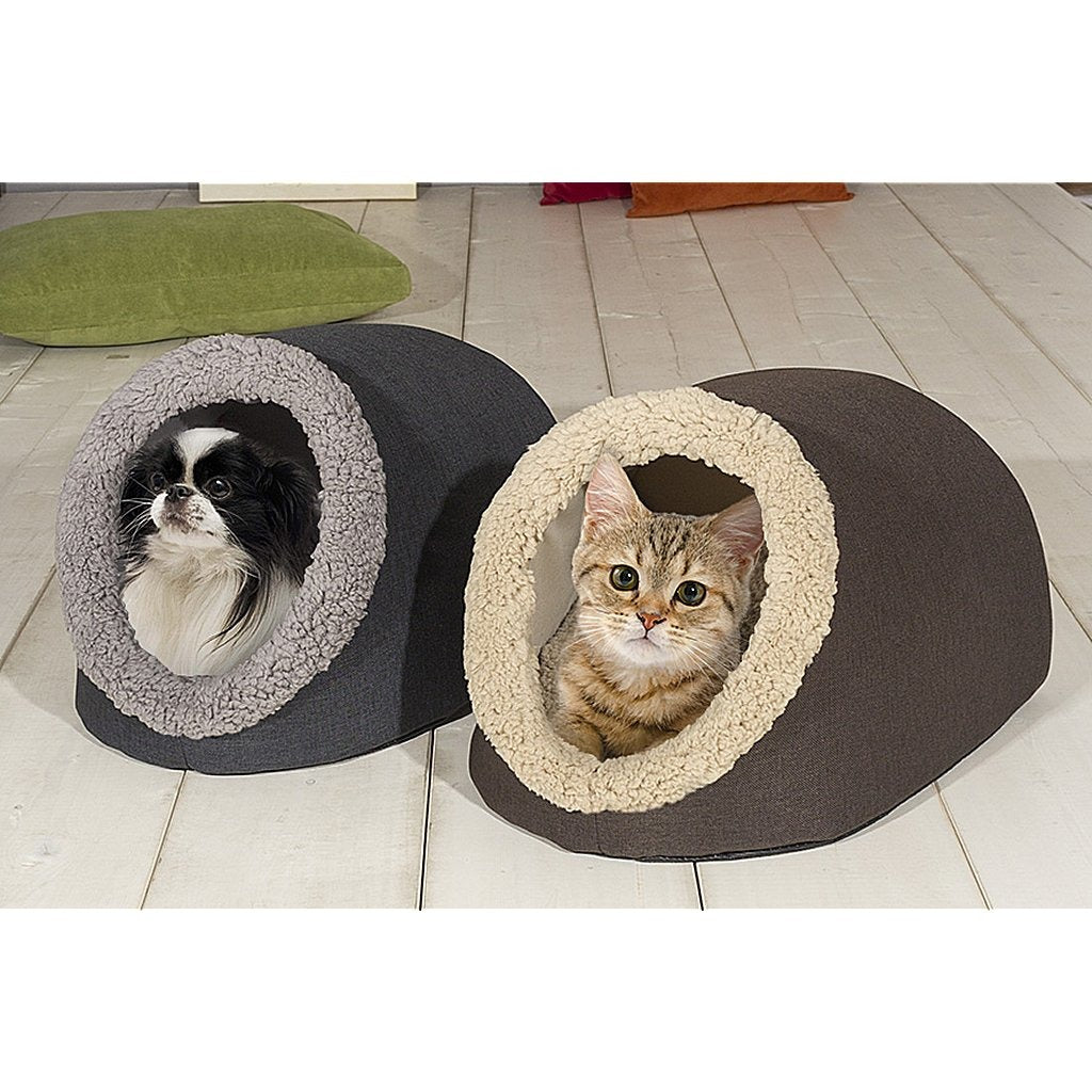 Sun garden simba tanière pour animaux de compagnie 45x40x32cm gris anthracite