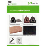 Sun garden zoé grotte pour chat 35x40x40cm gris