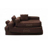 Sun garden pallina coussin orthopédique pour chien 80x60x25 cm marron