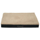 Sun garden buddy coussin orthopédique pour chien 72x50x8cm beige marron foncé