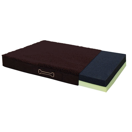 Sun garden buddy coussin orthopédique pour chien 79x60x8cm marron foncé