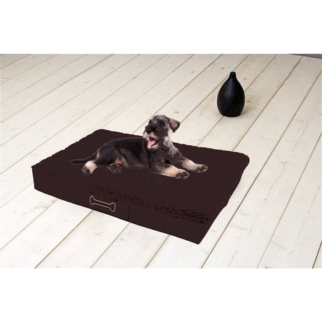 Sun garden buddy coussin orthopédique pour chien 79x60x8cm marron foncé