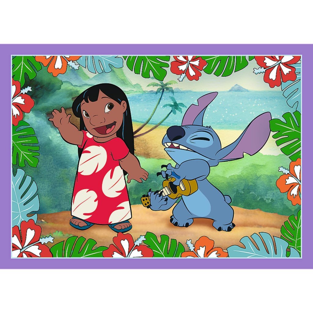 Trefl Disney Stitch 4in1 Puzzle 35-70 sztuk