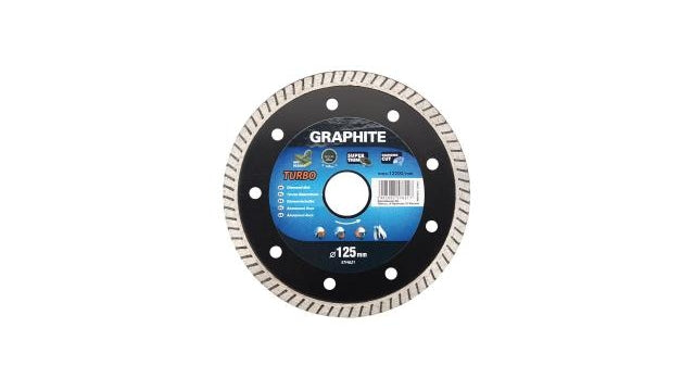 Disque diamant graphite 125x22x6.0x1.4mm turbo super fin mpa en13236