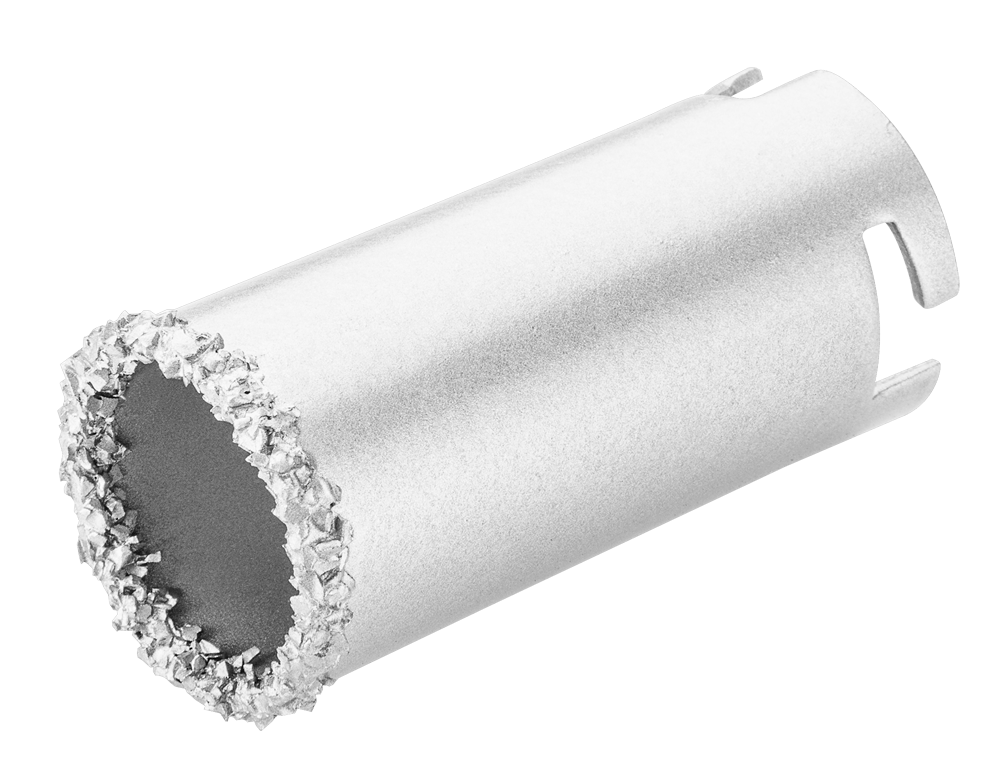 La perceuse diamantée Verto 33 mm, profondeur de perçage de 55 mm, peut être utilisée à sec et humide