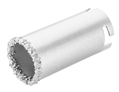 La perceuse diamantée Verto 33 mm, profondeur de perçage de 55 mm, peut être utilisée à sec et humide