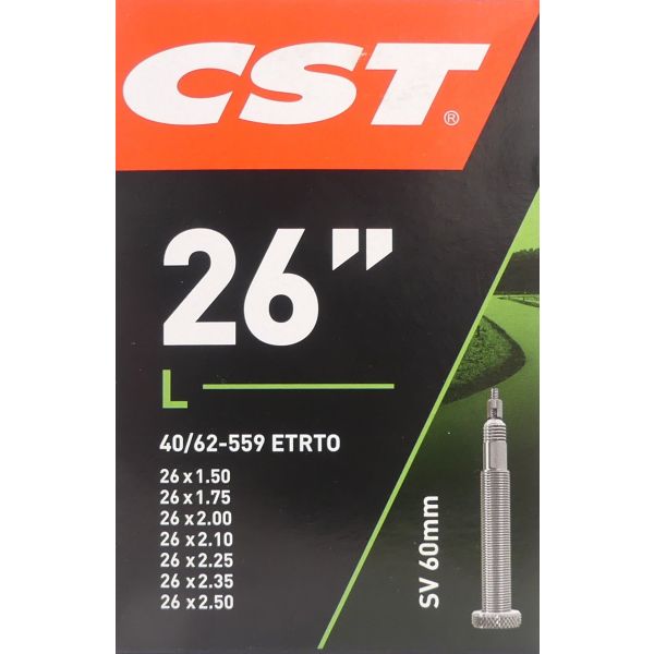 CST BINNENBAND 26X1.75-1.90-2.30 Etro 47 62-559, Valve: Presta French 60mm