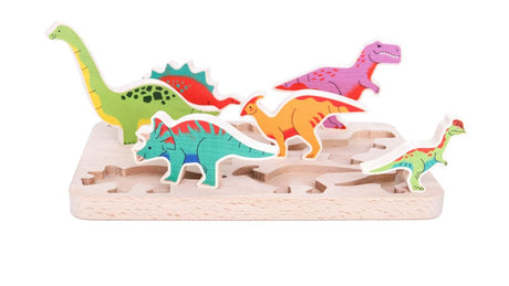 Dinosaures de tri en bois Bajo.