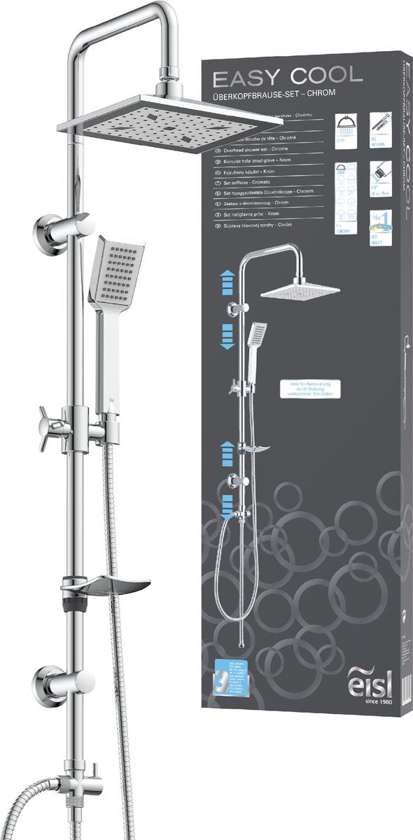 Ensemble de douche de tête Eisl easy cool chromé