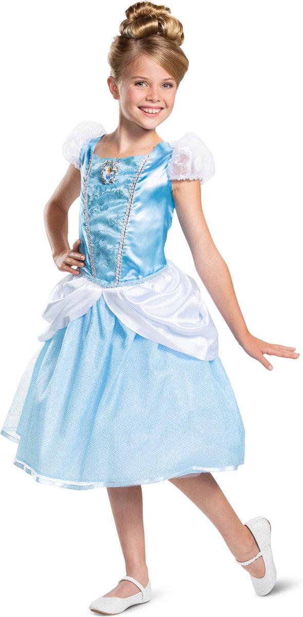 Déguisement princesse disney - cendrillon, cendrillon deluxe, taille s (5 - 6 ans), filles