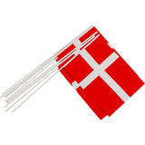 Drapeaux, L: 50 cm, dim. 20x27 cm, 10 pièces 1 boîte, Danemark