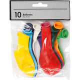 Ballons Creativ company, ronds, d 23 cm, différentes couleurs, 10 pièces 1 boîte