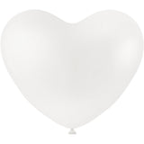 Ballons Creativ company, coeur, blanc, 8 pièces 1 boîte