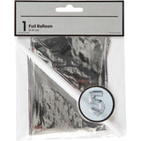 Ballon en aluminium Creativ company, 5, h : 41 cm, argent, 1 pièce