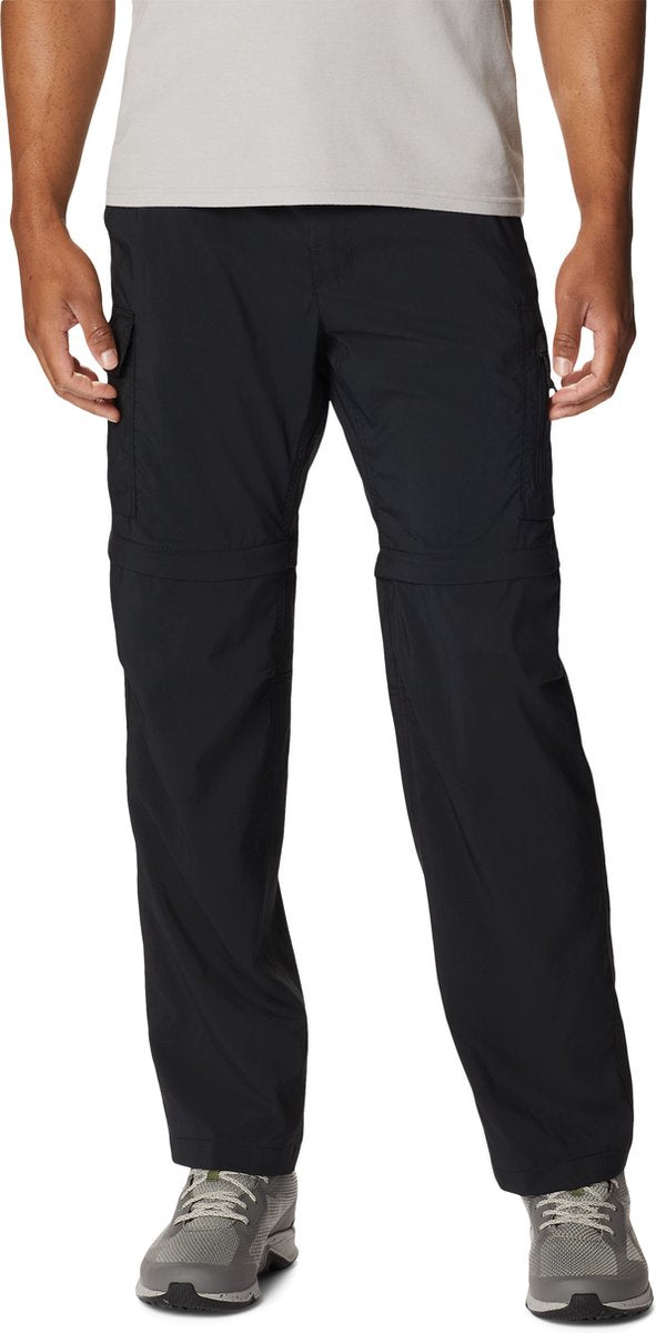Columbia silver ridge™ utility convertible pant pantalon de randonnée - pantalon de randonnée convertible - homme - noir - taille 38