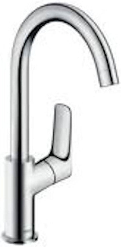 Hansgrohe Logis - mitigeur de lavabo - commande monocommande - sans vidage - 210 mm - bec pivotant - chrome
