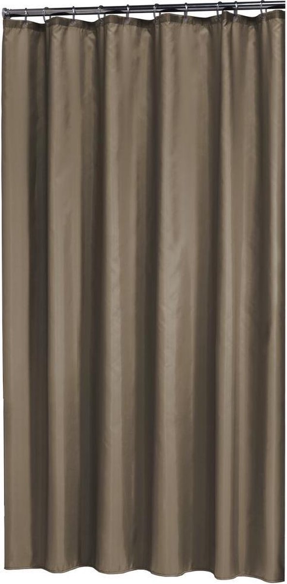 Rideau de douche Sealskin madère 180x200 cm - polyester - marron