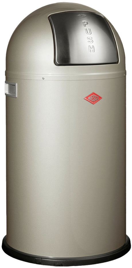 Poubelle pushboy Wesco | 50 litres | métal - maillechort | poubelle - fabriquée en Allemagne