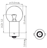 Bosma Lampe 6v-7.5w Ba9s