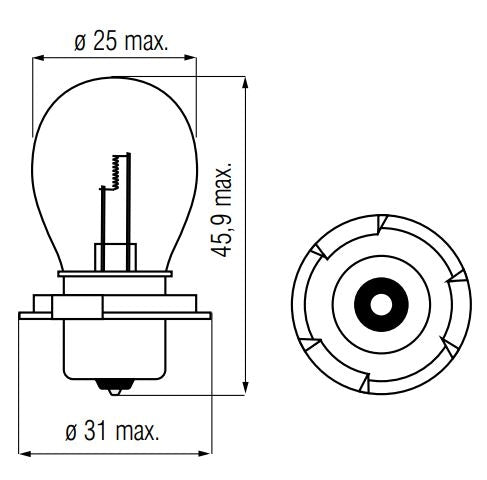 BOSMA Lampe 6v-20w P26s