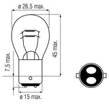 BOSMA Lamp 12V-25 25W Bax15d