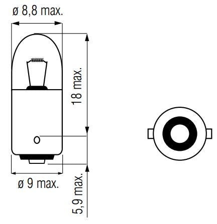 Bosma Lamp 12v-4w Ba9s