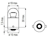 Bosma Lamp 12v-10W Ba5s orange