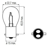 Bosma Lamp 12v-21 5W Bay5D Rot