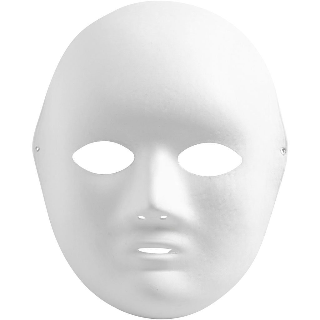 Masque d'entreprise Creativ, h : 22 cm, l : 17 cm, blanc, 10 pièces 1 boîte