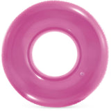 Bouée de bain colorée transparente Intex-rose