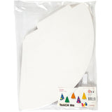 Cône Creativ company, h : 23 cm, d 16,5 cm, 230 g, blanc, 50 pièces 1 boîte