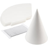 Cône Creativ company, h : 23 cm, d 16,5 cm, 230 g, blanc, 50 pièces 1 boîte