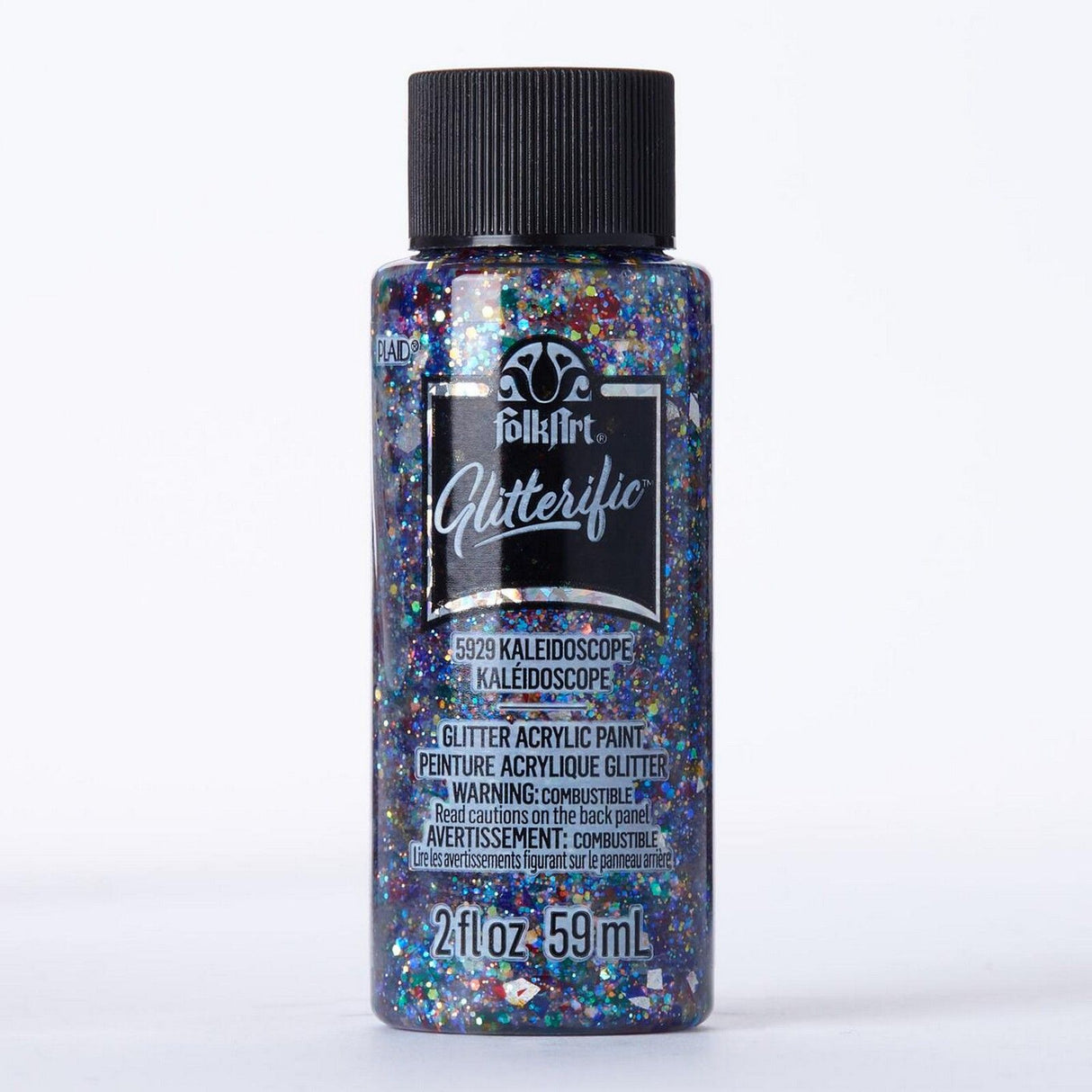 Folkart • peinture acrylique pailletée kaléidoscope 59ml